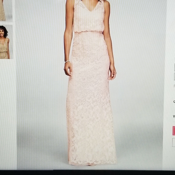 David's Bridal Dresses & Skirts - David's Bridal Revirie Bridesmaid Dress Blush